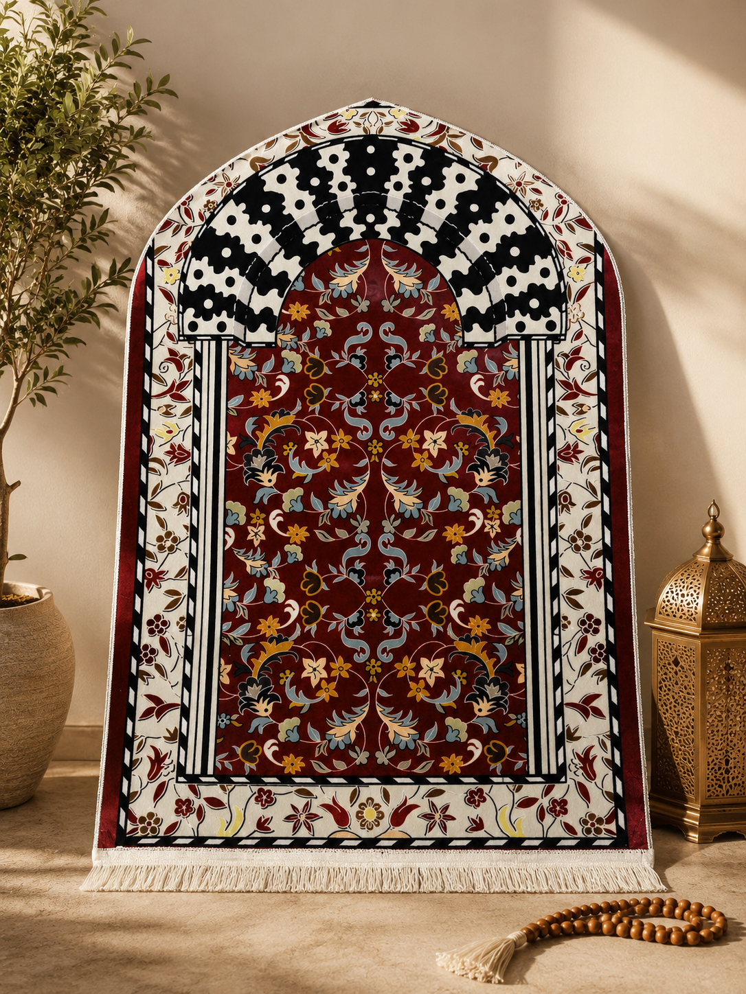 3D Golden Prayer Mat Plaque D29