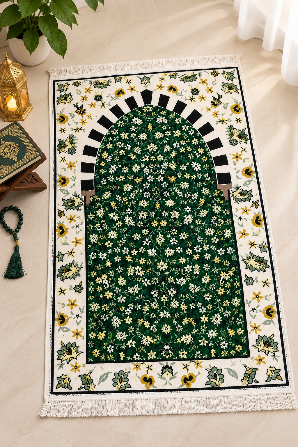 Silver Carpet Prayer Mat B17
