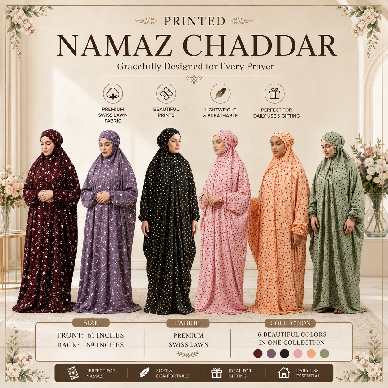 PRINTED NAMAZ CHADDAR