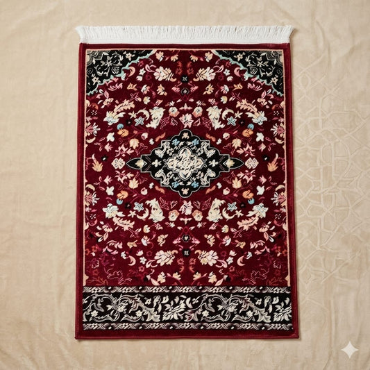 Silver Carpet Prayer Mat – Janamaz Sajadah | 70 x 110 cm