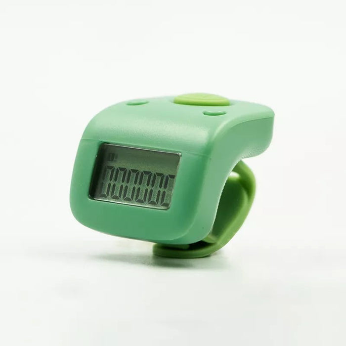 Rechargeable LED Finger Counter Tasbeeh – Digital Backlight Ring Counter for Zikr & Prayer