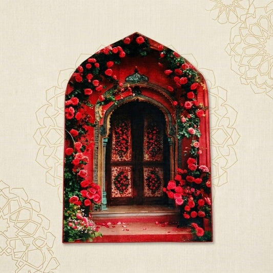 3D Golden Prayer Mat Plaque – Luxury Islamic Home Décor Sign | Sizes 80×120