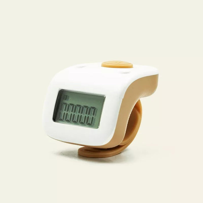 Rechargeable LED Finger Counter Tasbeeh – Digital Backlight Ring Counter for Zikr & Prayer