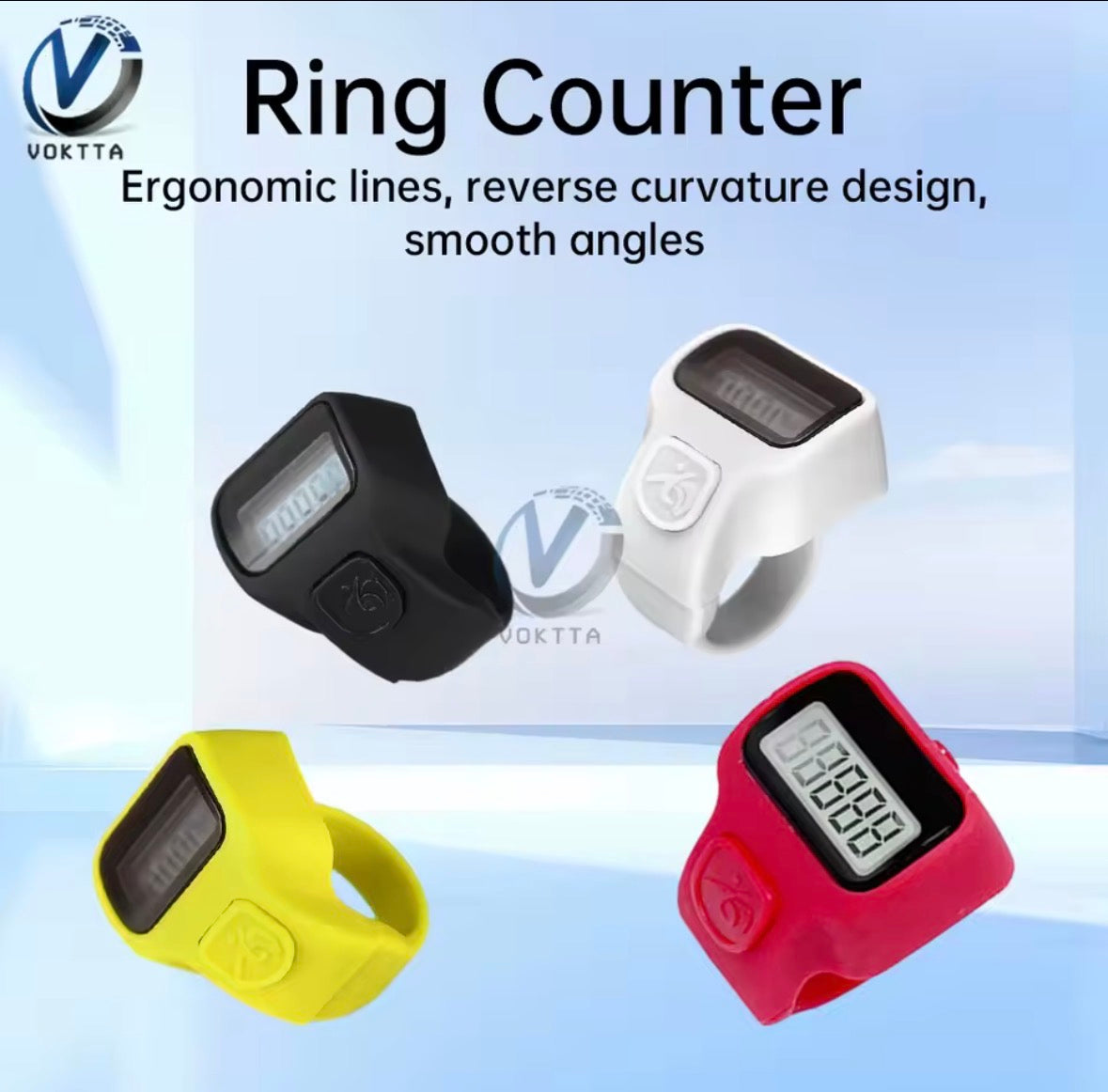 Digital Finger Tally Counter Keychain – LED Counter for Zikr, Prayer & Daily Use