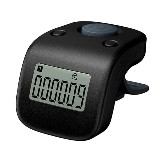 Rechargeable LED Finger Counter Tasbeeh – Digital Backlight Ring Counter for Zikr & Prayer