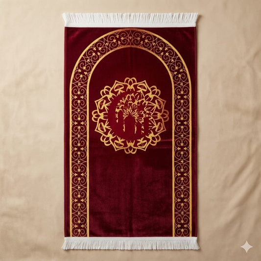 Silver Carpet Prayer Mat – Janamaz Sajadah | 70 x 110 cm