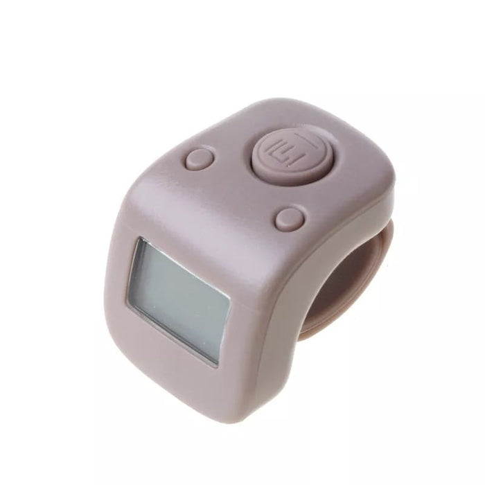 Rechargeable LED Finger Counter Tasbeeh – Digital Backlight Ring Counter for Zikr & Prayer
