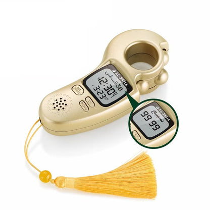 Digital Azan Tasbeeh Counter with Qibla & Hijri Calendar