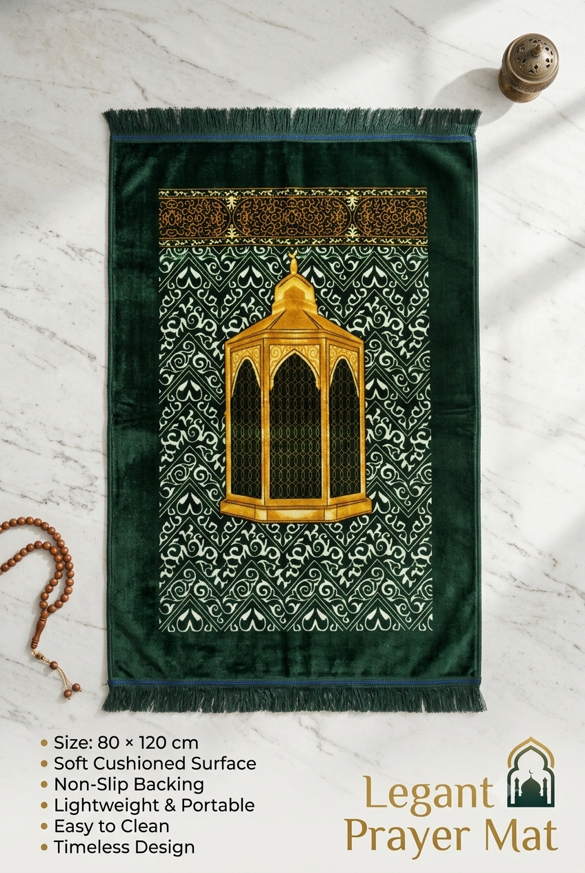 Legant Prayer Mat – Premium Comfort & Elegance | 80 × 120 cm