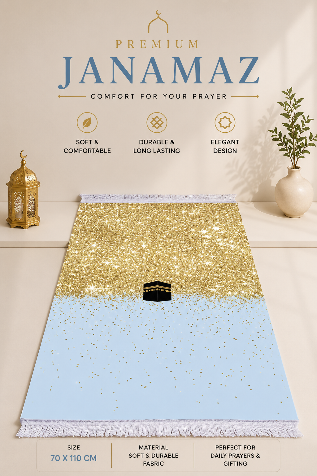 Silver Carpet Prayer Mat B10