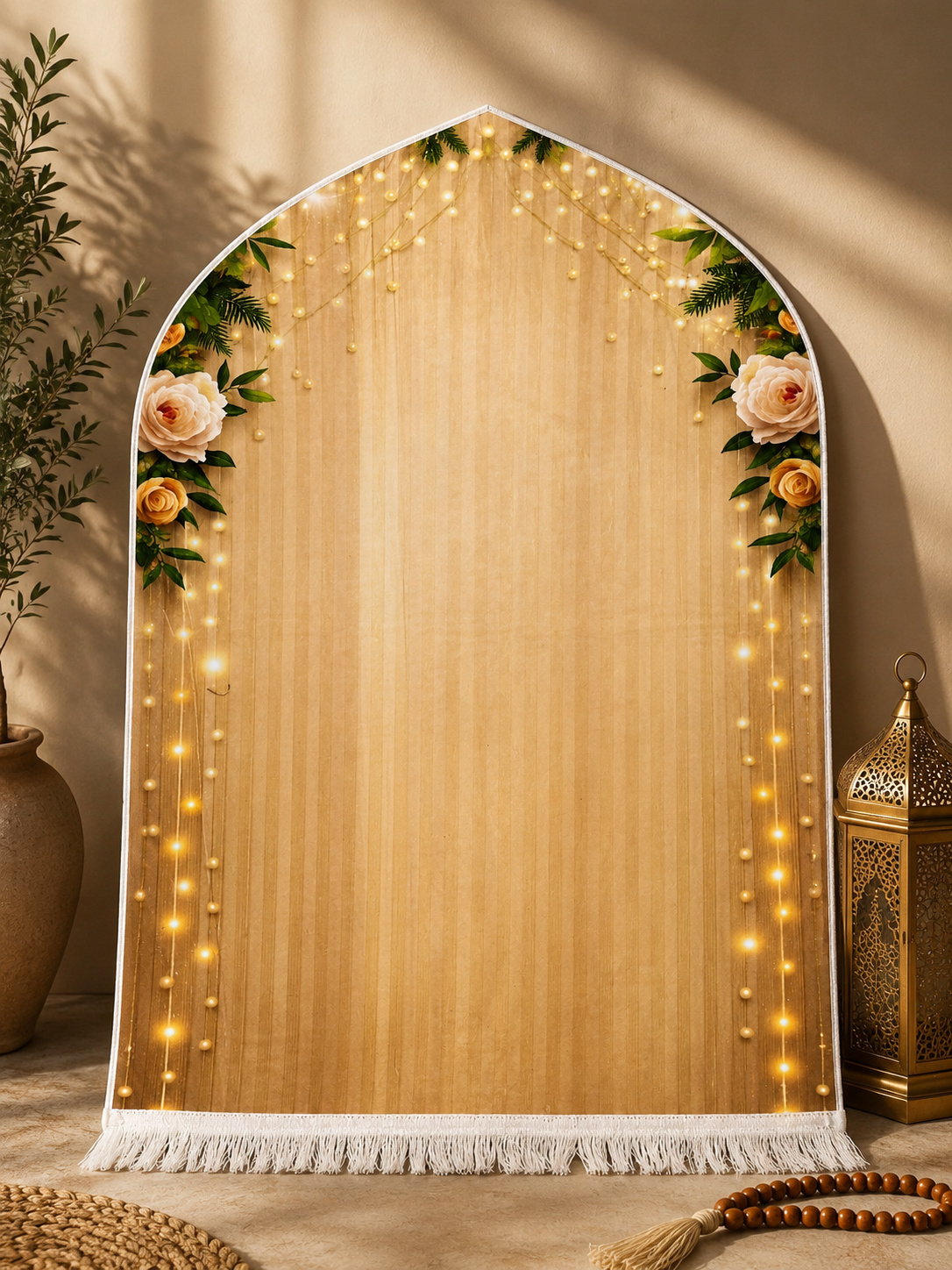 3D Golden Prayer Mat Plaque D30