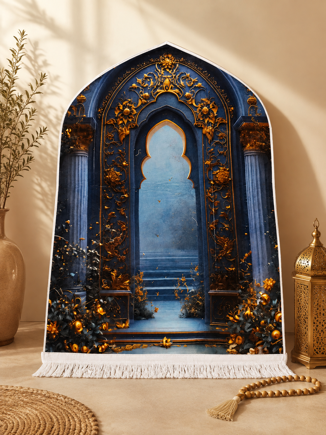 3D Golden Prayer Mat Plaque D27