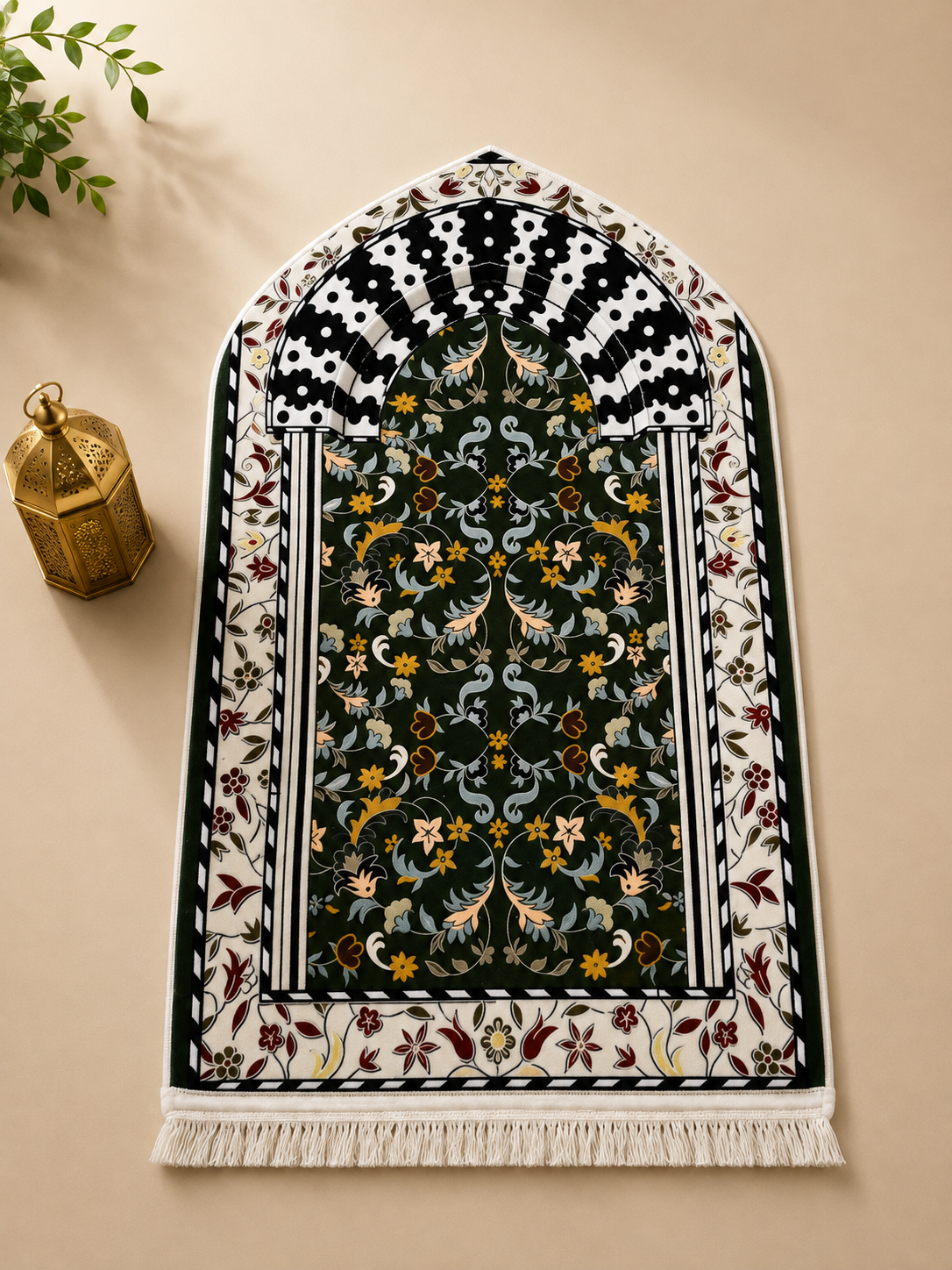3D Golden Prayer Mat Plaque D25