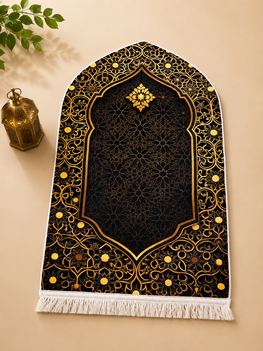3D Golden Prayer Mat Plaque D23