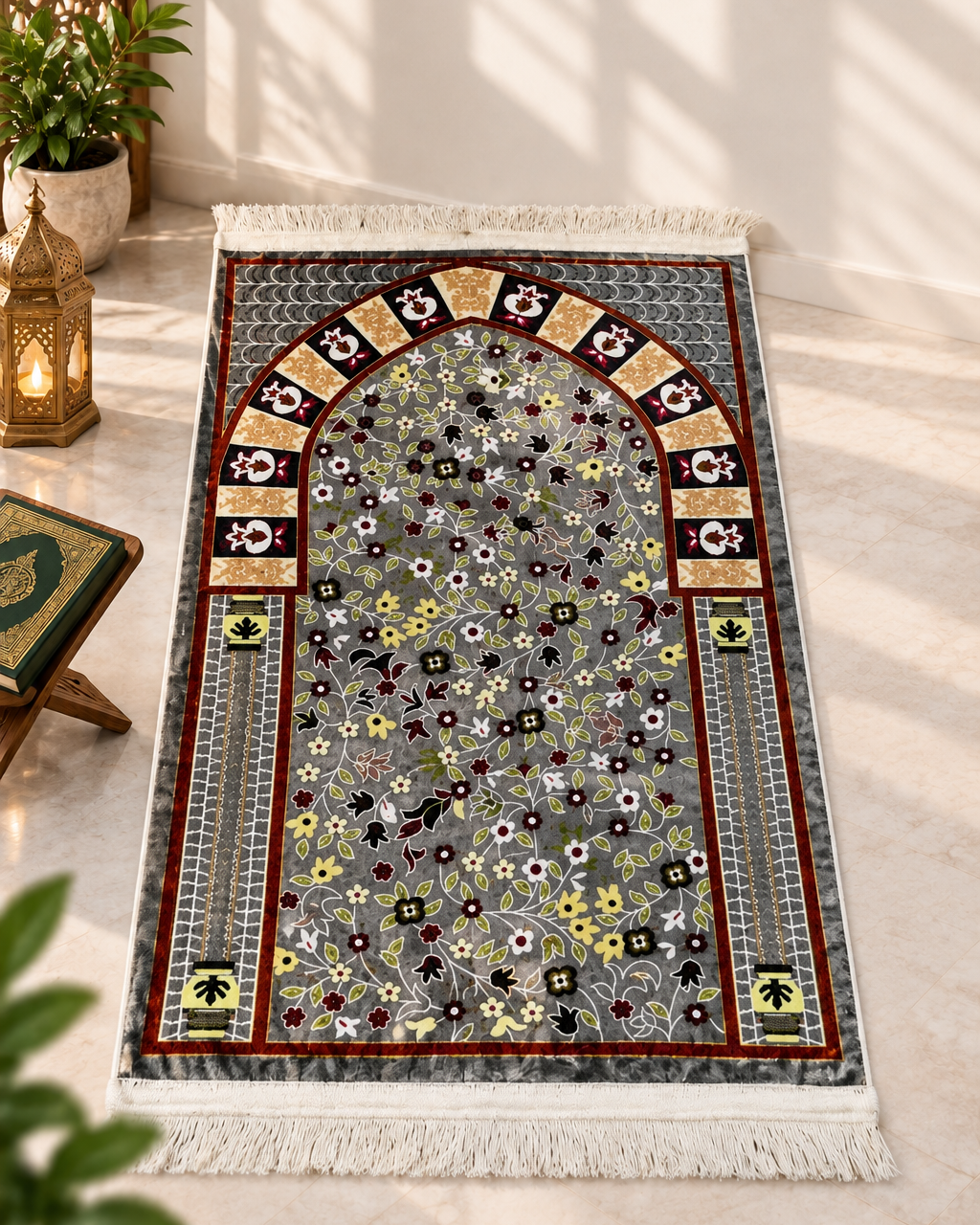 3D Golden Prayer Mat Plaque D31