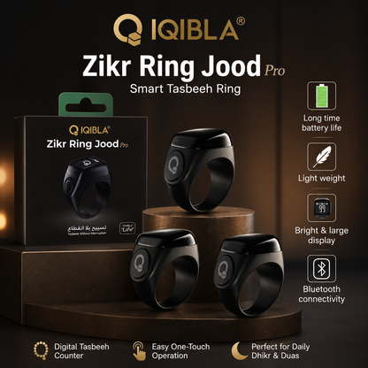 iQibla Zikr Ring Jood Pro – Smart Tasbih Ring