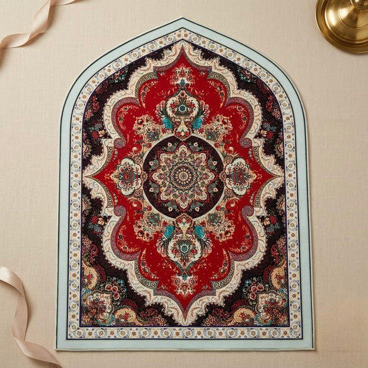 3D Golden Prayer Mat Plaque – Luxury Islamic Home Décor Sign | Sizes 80×120
