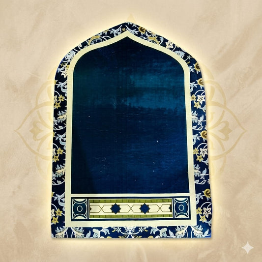 3D Golden Prayer Mat Plaque – Luxury Islamic Home Décor Sign | Sizes 80×120