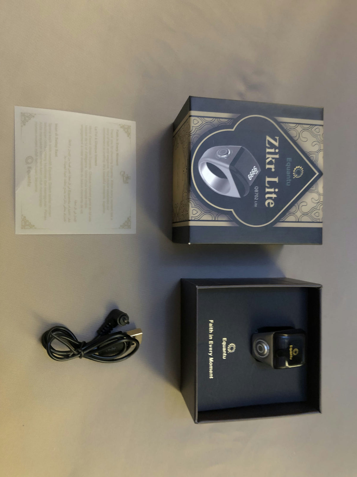 Equantu Smart Zikr Ring – Modern Digital Tasbih