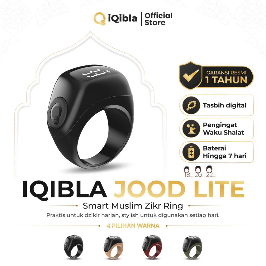 iQibla Zikr Ring Noor – Smart Tasbih Ring